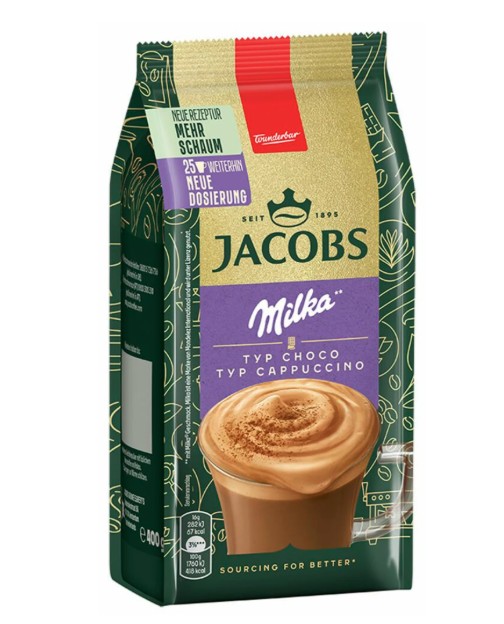 Kawa JACOBS Cappucino Choco Milka 400g / 500g